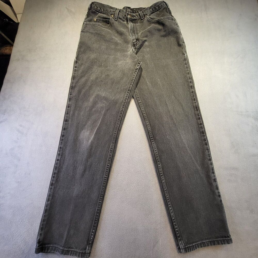 Vintage Lee Riders Jeans Womens 18 Faded Black Cotton Straight‎ Leg